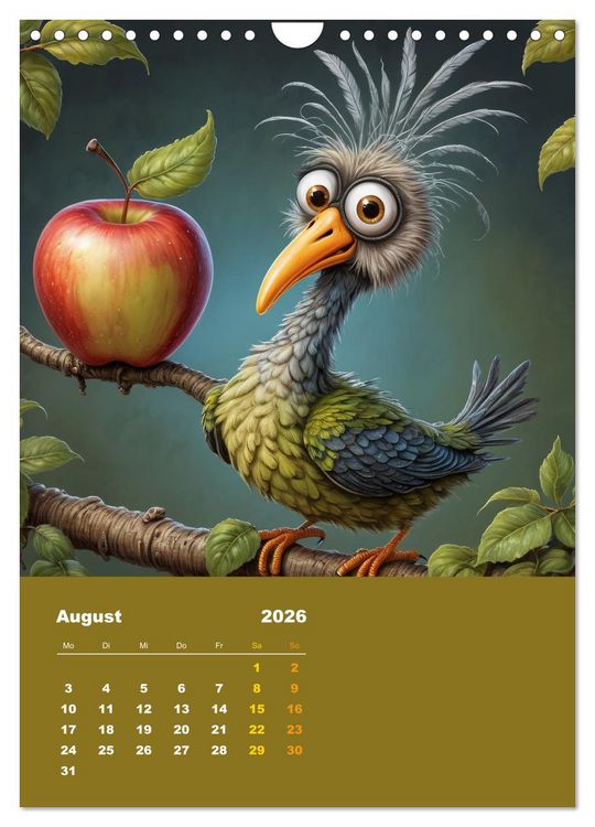 Produktbild: Diese schr&auml;gen V&ouml;gel (Wandkalender 2026 DIN A4 hoch), CALVENDO Monatskalender