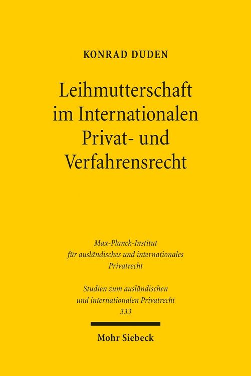 Produktbild: Leihmutterschaft im Internationalen Privat- und Verfahrensrecht