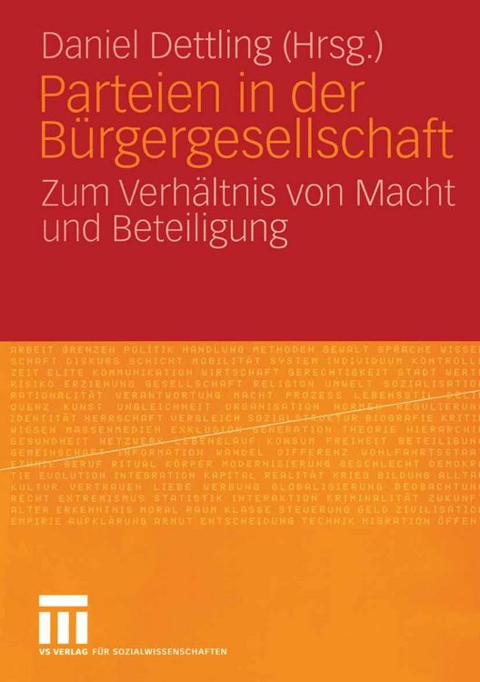 Produktbild: Parteien in der B&uuml;rgergesellschaft