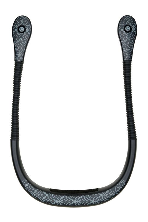 Produktbild: Neklite (Black) Premium Duo-Leselicht zum Umh&auml;ngen - wiederaufladbar - mit vielen Einstellungen