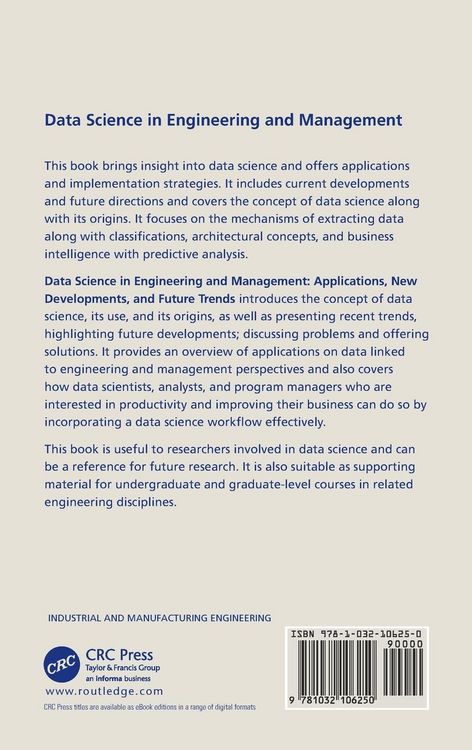Produktbild: Data Science in Engineering and Management
