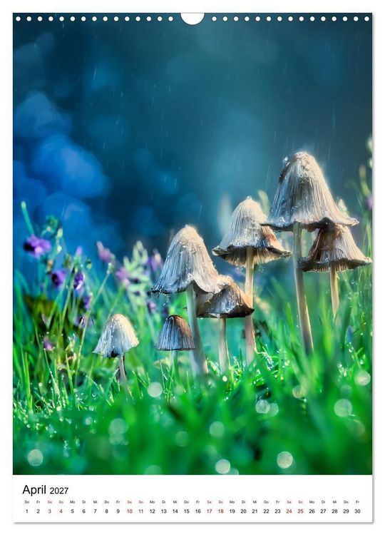 Produktbild: Pilzzeit - Leben auf dem Waldboden (Wandkalender 2027 DIN A3 hoch), CALVENDO Monatskalender
