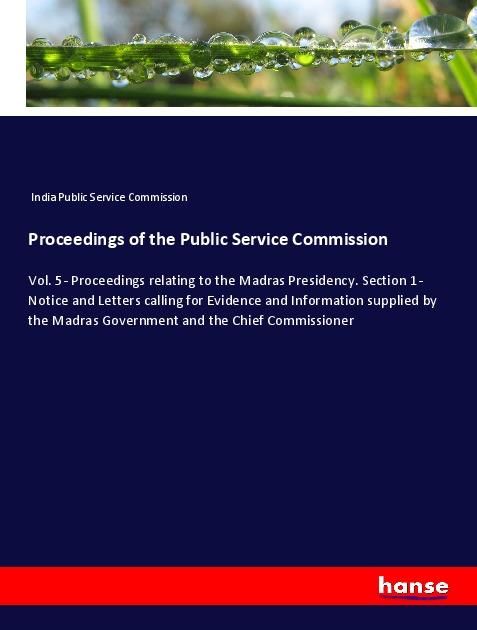 Produktbild: Proceedings of the Public Service Commission