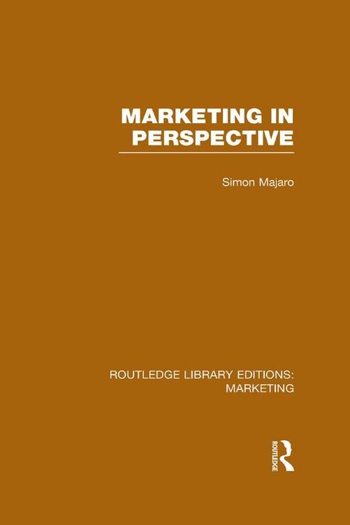 Produktbild: Marketing in Perspective (RLE Marketing)