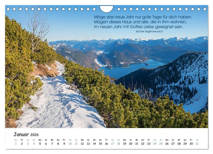 Produktbild: Christliche Bildpoesie 2026 (Wandkalender 2026 DIN A4 quer), CALVENDO Monatskalender