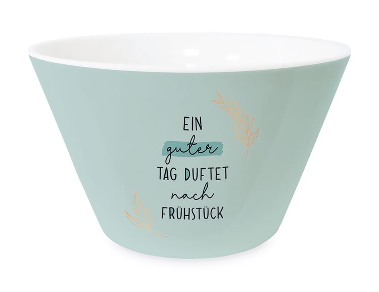Produktbild: M&uuml;slischale Schreibkram Manufaktur Ein guter Tag