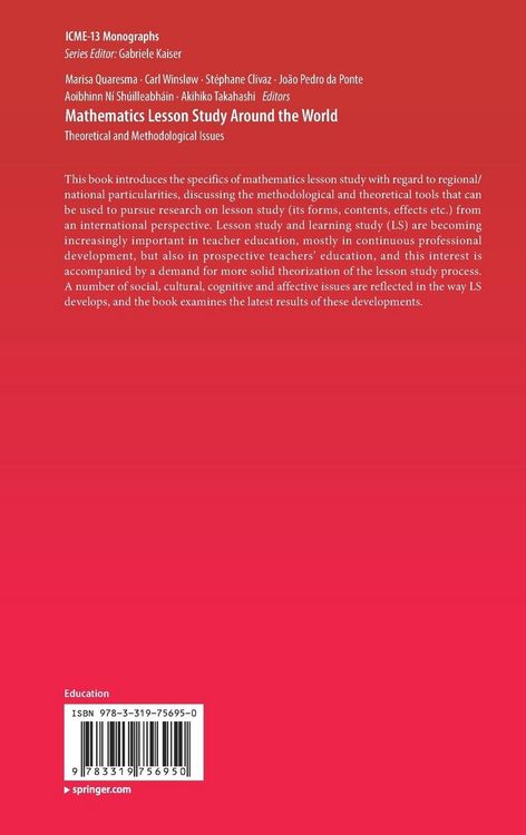 Produktbild: Mathematics Lesson Study Around the World