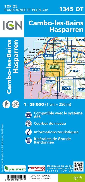Produktbild: Cambo-les-Bains 1:25 000