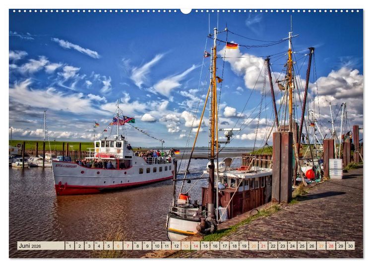 Produktbild: Friesland - Nordseebad Dangast (Wandkalender 2026 DIN A2 quer), CALVENDO Monatskalender