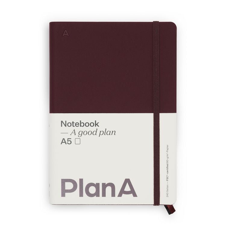 Produktbild: Notizbuch A5 Hardcover Cozy Fig Blanko, 240 Seiten