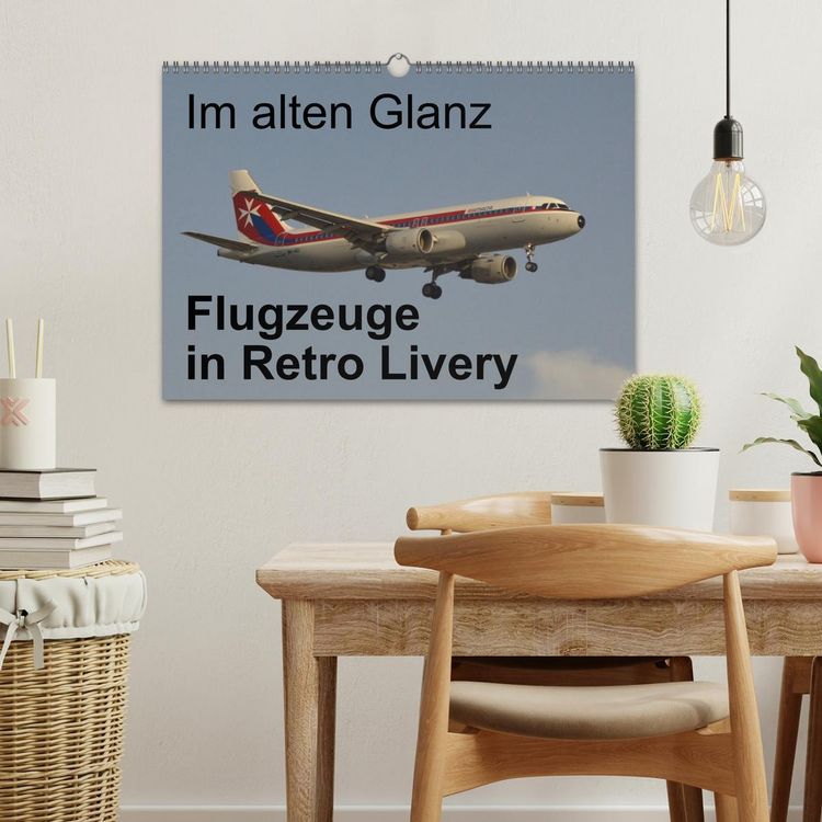 Produktbild: Im alten Glanz: Flugzeuge in Retro Livery (Wandkalender 2026 DIN A3 quer), CALVENDO Monatskalender