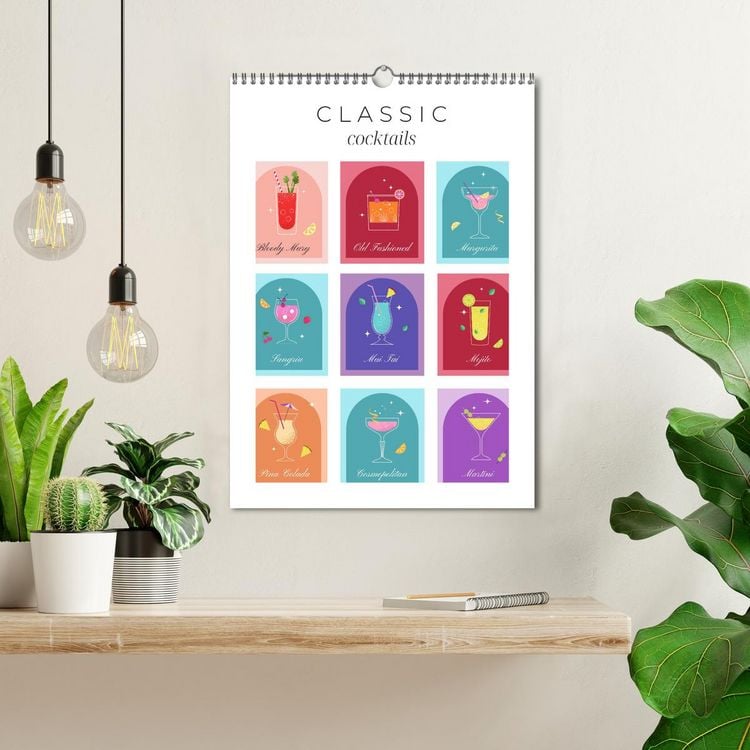 Produktbild: Classic Cocktails (Wall Calendar 2026 DIN A3 portrait), CALVENDO 12 Month Wall Calendar