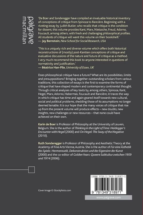 Produktbild: Conceptions of Critique in Modern and Contemporary Philosophy
