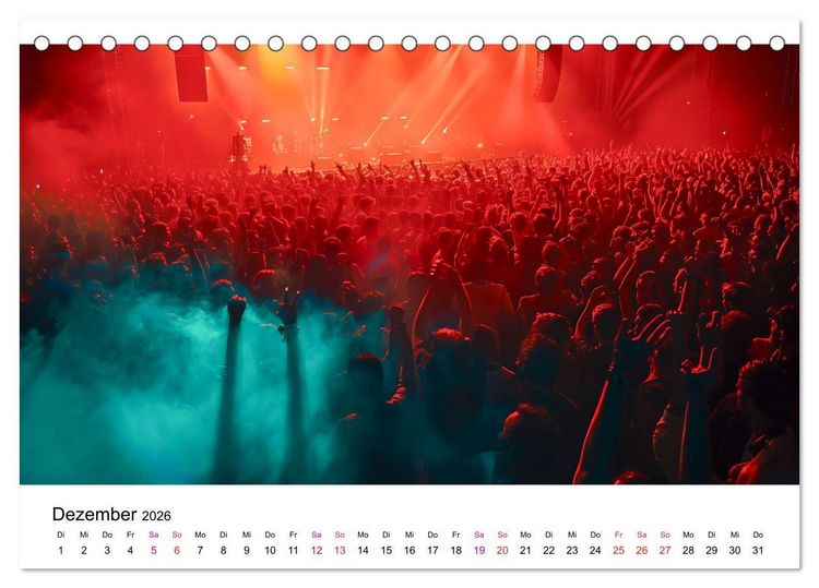 Produktbild: Festival Time (Tischkalender 2026 DIN A5 quer), CALVENDO Monatskalender