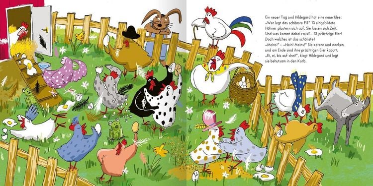 Produktbild: Hildegard, das dicke Huhn, hat vor Ostern viel zu tun