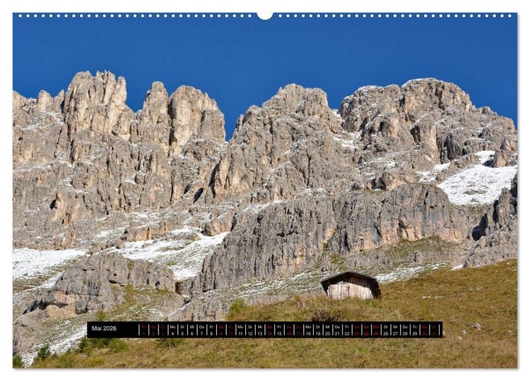 Produktbild: Dolomiten - Latemar und Rosengarten (hochwertiger Premium Wandkalender 2026 DIN A2 quer), Kunstdruck in Hochglanz