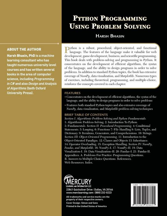 Produktbild: Python Programming Using Problem Solving