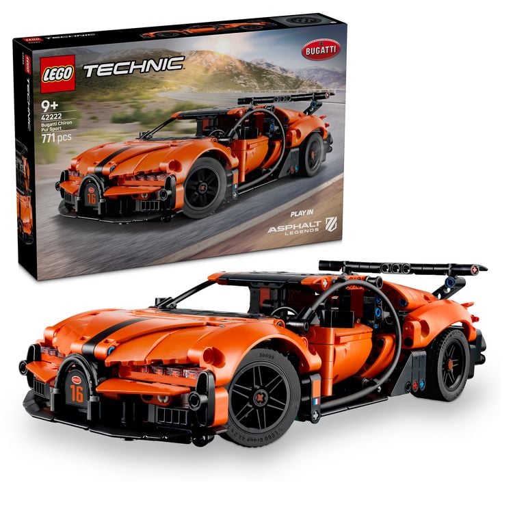 Produktbild: LEGO Technic 42222 Bugatti Chiron Pur Sport Hypercar, Rennauto Spielzeug