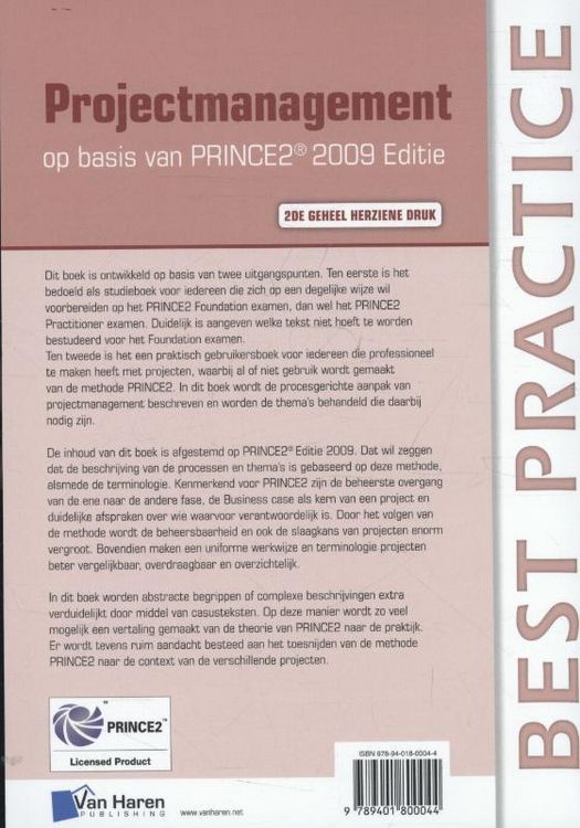 Produktbild: Projectmanagement OP Basis van Prince- Geheel Herziene Druk