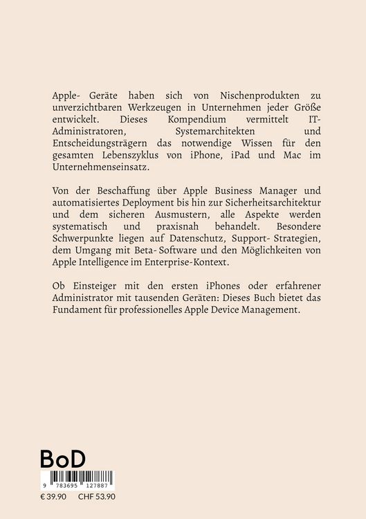 Produktbild: Das Handbuch zur Apple-Ger&auml;teverwaltung