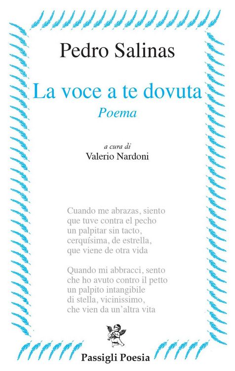 Produktbild: La voce a te dovuta. Testo spagnolo a fronte