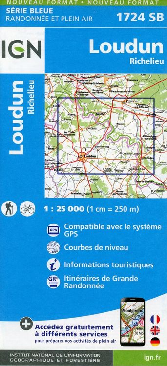Produktbild: Loudun Richelieu 1:25 000