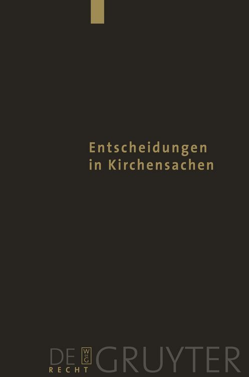 Produktbild: Entscheidungen in Kirchensachen seit 1946 / 1.7.-31.12.2004