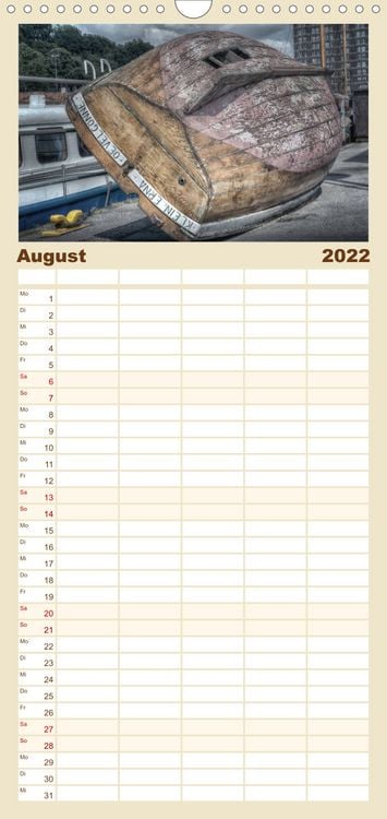 Produktbild: Hamburg - Familienplaner hoch (Wandkalender 2022 , 21 cm x 45 cm, hoch)