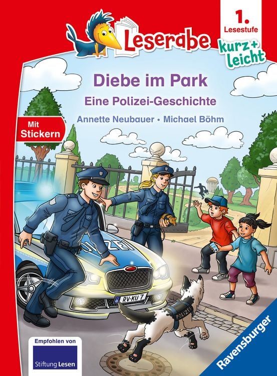 Produktbild: Leserabe 1. Lesestufe Kurz und leicht - Diebe im Park - Eine Polizei-Geschichte