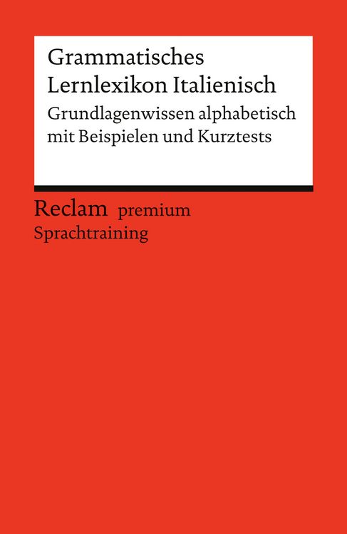 Produktbild: Grammatisches Lernlexikon Italienisch