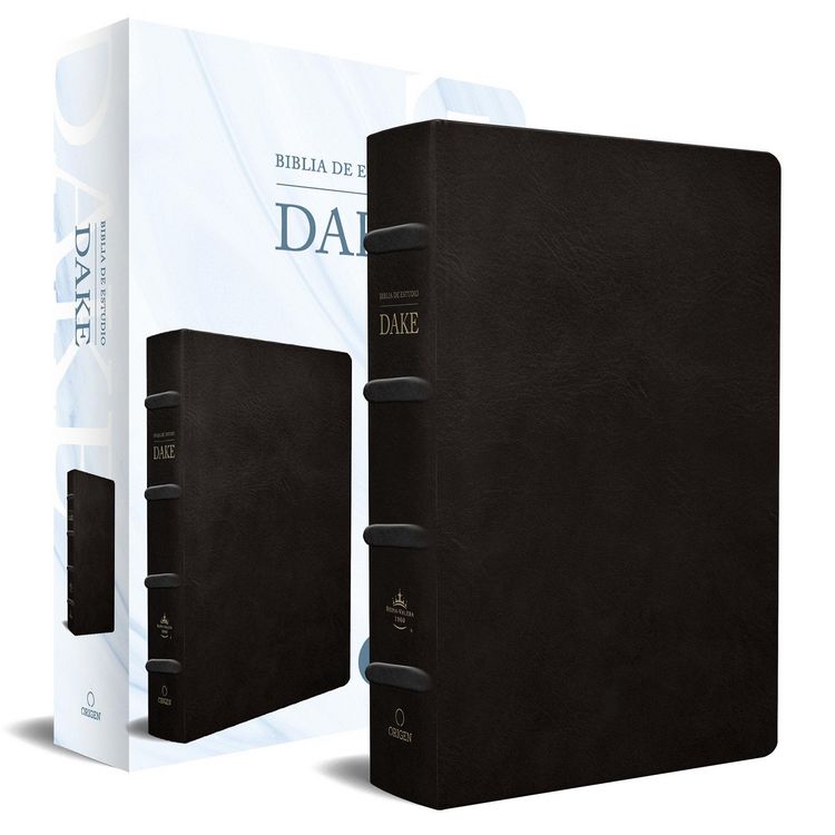 Produktbild: Rvr 1960 Biblia de Estudio Dake, Tama&ntilde;o Grande, Piel Negra / Spanish Rvr 1960 Dake Study Bible, Large Size, Black Leather