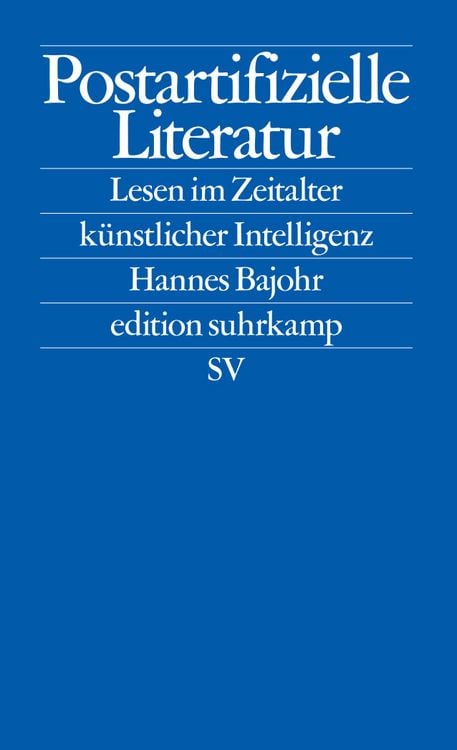 Produktbild: Postartifizielle Literatur