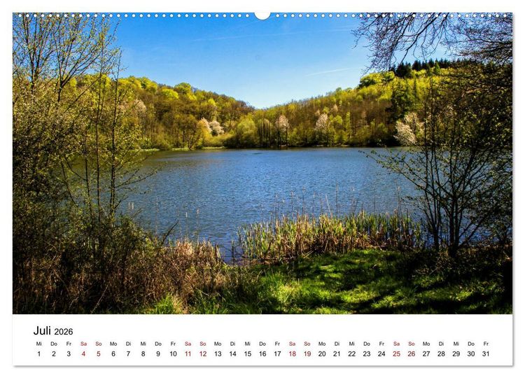 Produktbild: Sehenswertes in der Eifel - Die sch&ouml;nsten Maare (Wandkalender 2026 DIN A2 quer), CALVENDO Monatskalender