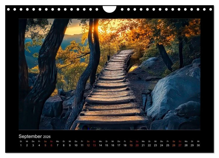 Produktbild: Abenteuerliche Wege (Wandkalender 2026 DIN A4 quer), CALVENDO Monatskalender