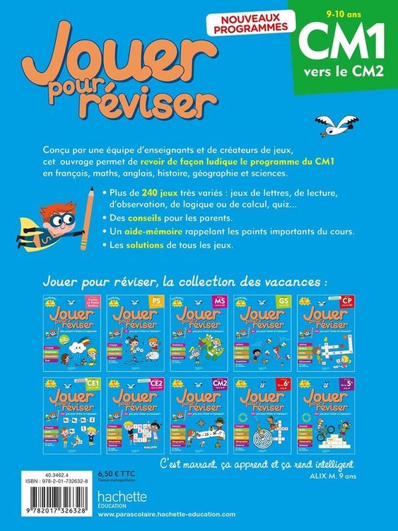 Produktbild: Jouer pour r&eacute;viser : CM1 vers le CM2, 9-10 ans