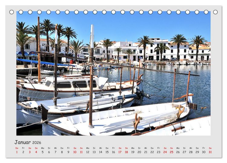 Produktbild: Menorca, die sch&ouml;ne Schwester (Tischkalender 2026 DIN A5 quer), CALVENDO Monatskalender