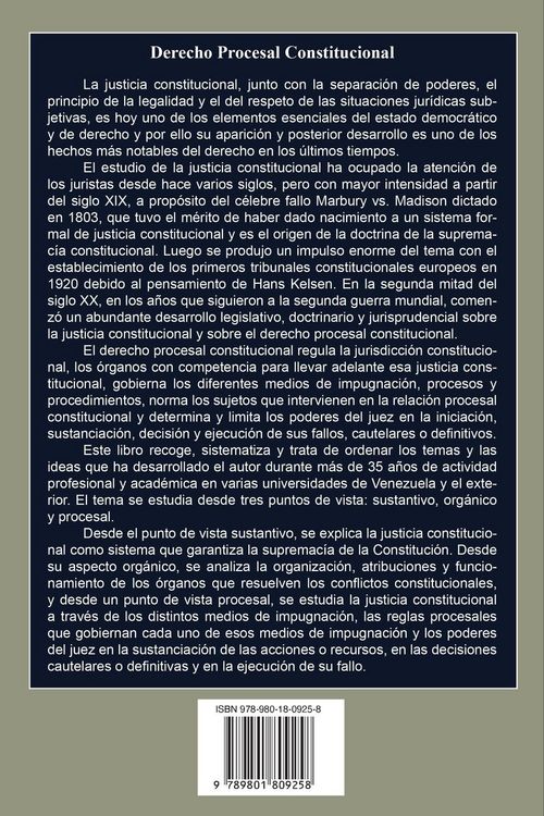 Produktbild: Derecho Procesal Constitucional