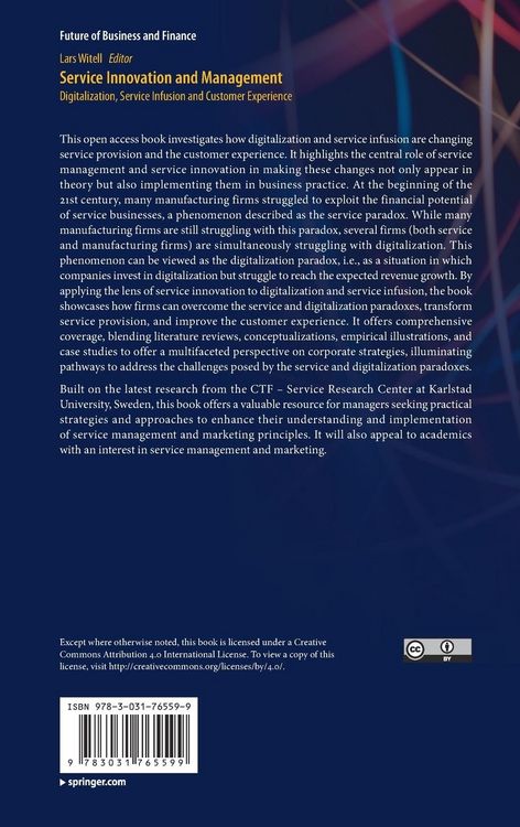 Produktbild: Service Innovation and Management