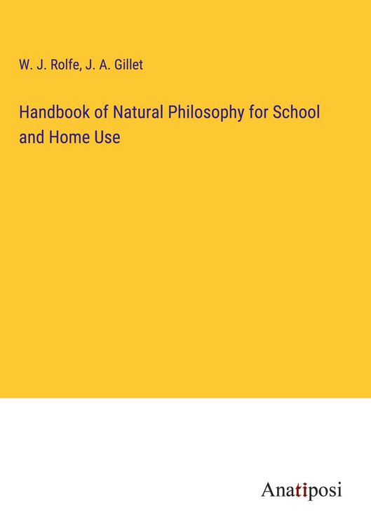 Produktbild: Handbook of Natural Philosophy for School and Home Use