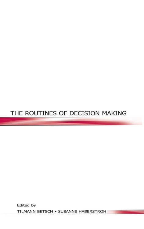 Produktbild: The Routines of Decision Making