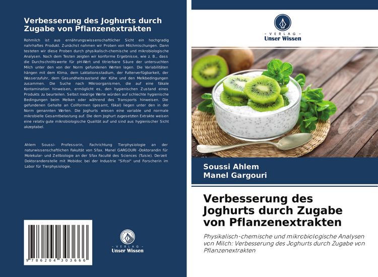 Produktbild: Verbesserung des Joghurts durch Zugabe von Pflanzenextrakten