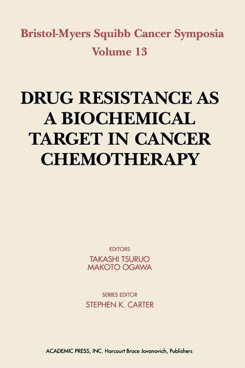 Produktbild: Drug Resistance As a Biochemical Target in Cancer Chemotherapy