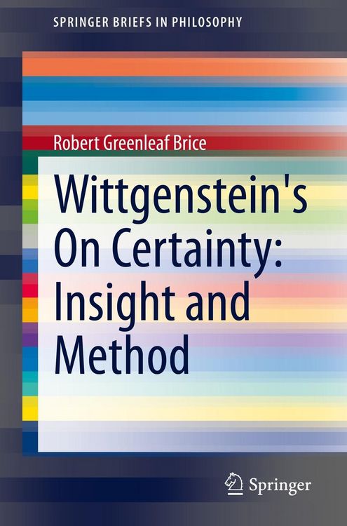 Produktbild: Wittgenstein's On Certainty: Insight and Method