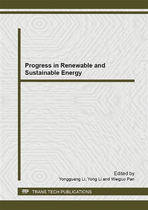 Produktbild: Progress in Renewable and Sustainable Energy