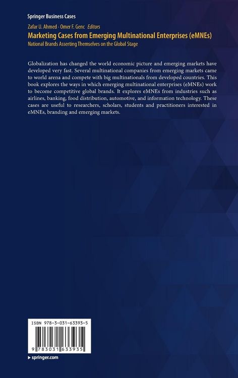 Produktbild: Marketing Cases from Emerging Multinational Enterprises (eMNEs)