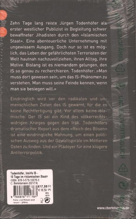 Produktbild: Inside IS - 10 Tage im 'Islamischen Staat'