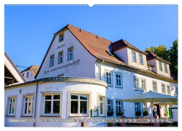Produktbild: Ein Blick auf Bad Karlshafen (Wandkalender 2026 DIN A2 quer), CALVENDO Monatskalender