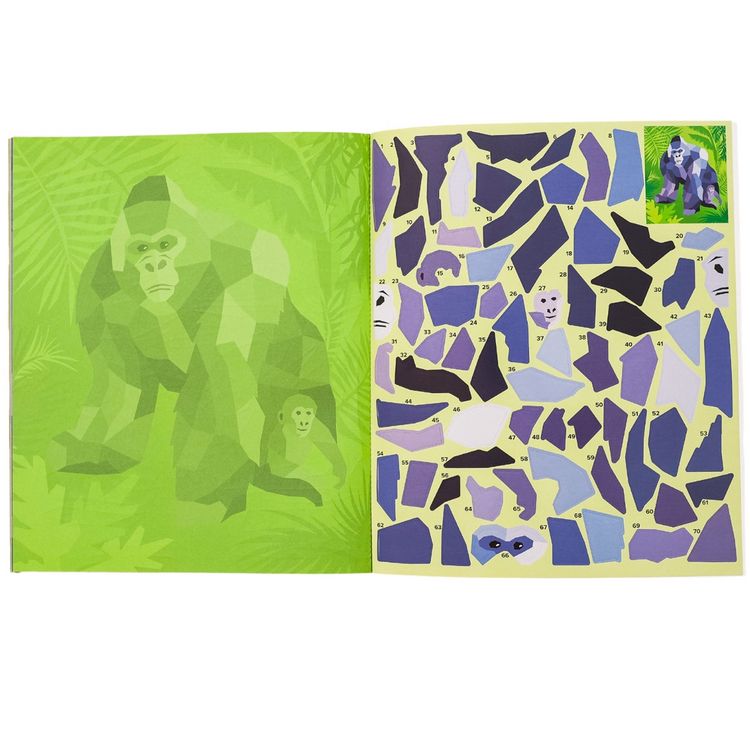 Produktbild: Sticker Painting Buch Safari (MQ3)