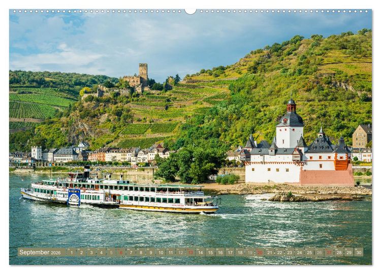 Produktbild: Kulturlandschaft Oberes Mittelrheintal I (hochwertiger Premium Wandkalender 2026 DIN A2 quer), Kunstdruck in Hochglanz