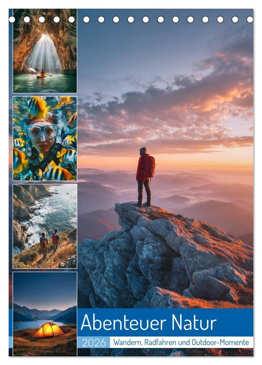 Produktbild: Abenteuer Natur (Tischkalender 2026 DIN A5 hoch), CALVENDO Monatskalender